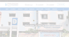 Desktop Screenshot of daitm.org.in